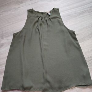 A New Day Olive Green Sleeveless Blouse